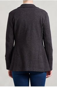 hacking jacket in brown blue 