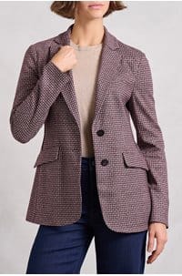 hacking jacket in bordeaux 