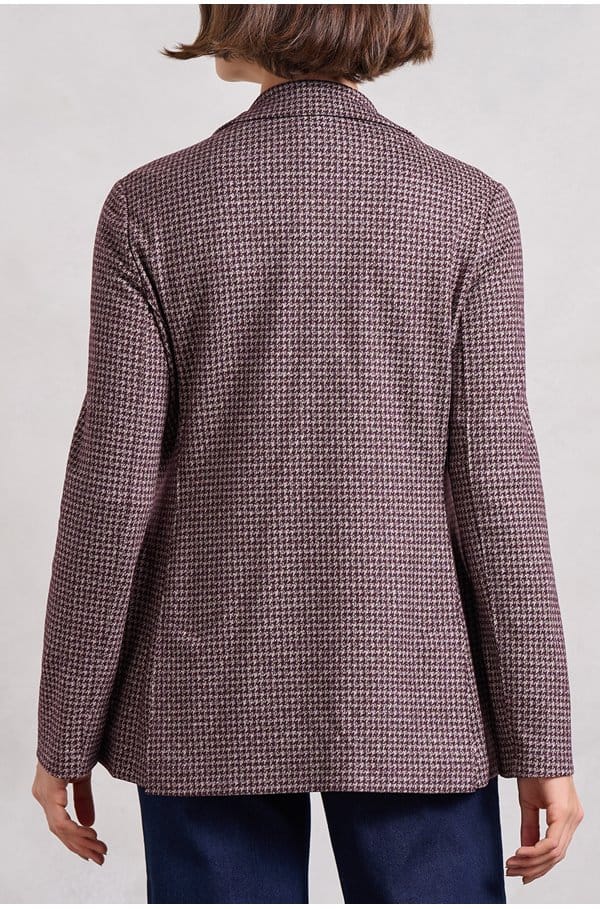 hacking jacket in bordeaux 