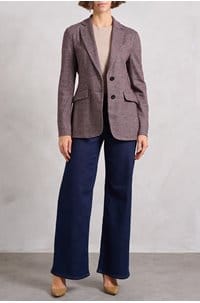 hacking jacket in bordeaux 