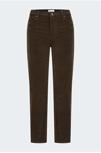 le sleek straight corduroy in bitter chocolate 