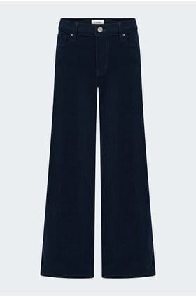 Le Slim Palazzo Corduroy In Navy