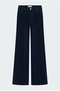 le slim palazzo corduroy in navy