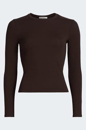 The Rib Crew Neck In Coffee
