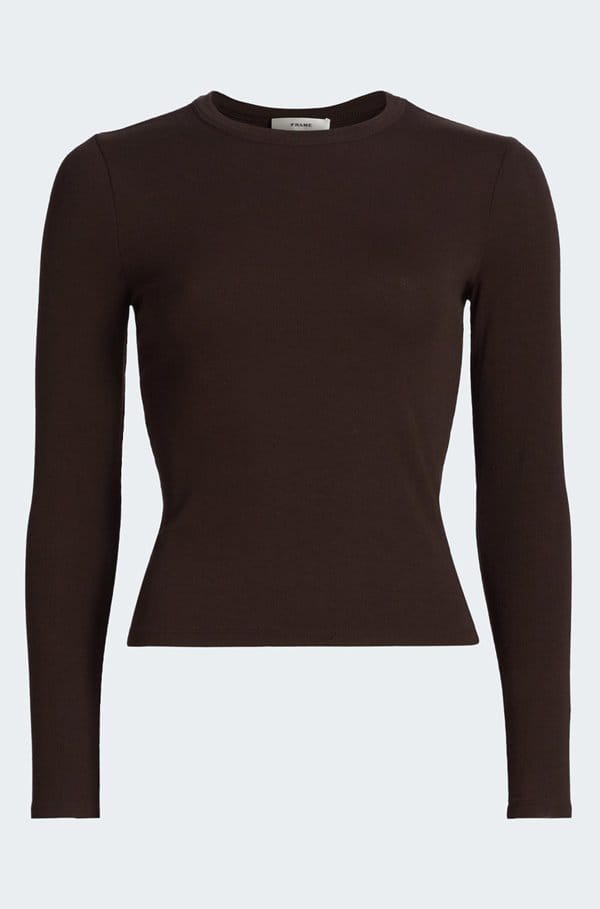 the rib crew neck in coffee