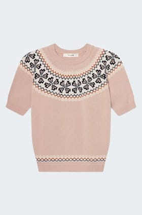 The Cashmere Fairisle In Pink Sand