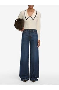 the long sleeve cashmere sailor sweater in cream multi 