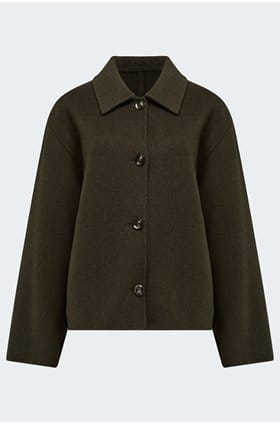 Gyoda Coat In Kaki Brun 