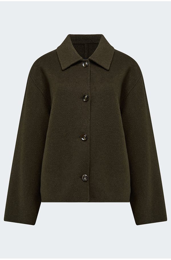 gyoda coat in kaki brun 