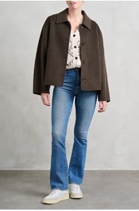 gyoda coat in kaki brun 