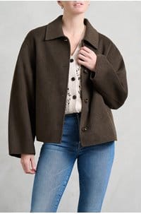 gyoda coat in kaki brun 