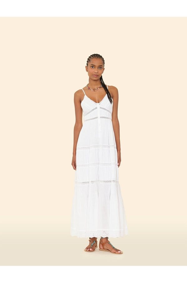 janis dress in white