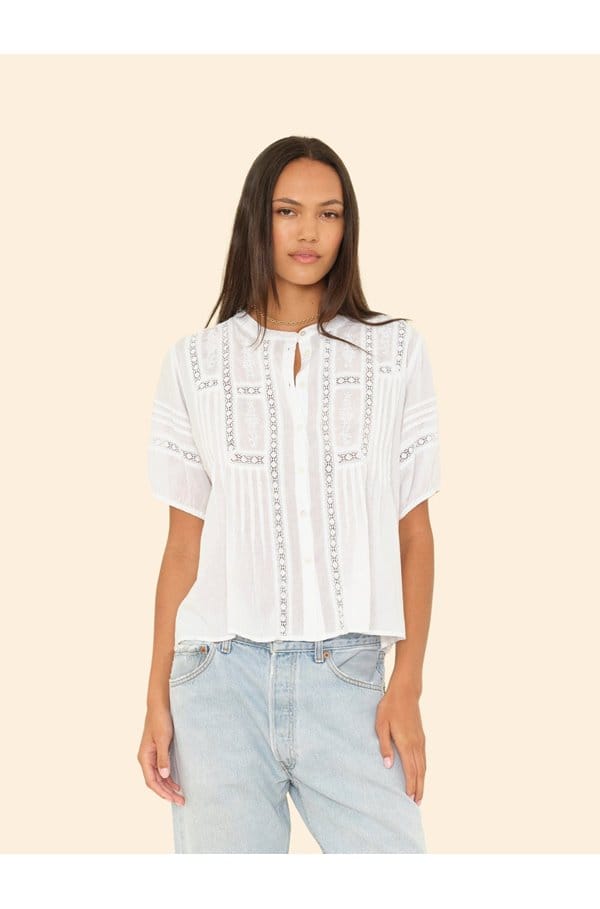 claudia shirt in white