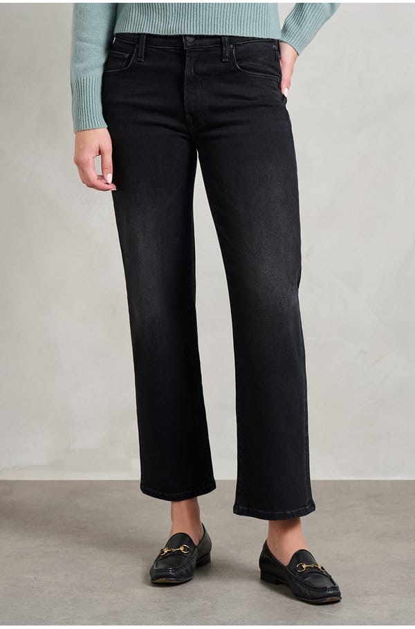 the mid rise rambler zip flood in spiked hair art flair