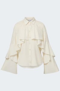 demaris blouse in dove 