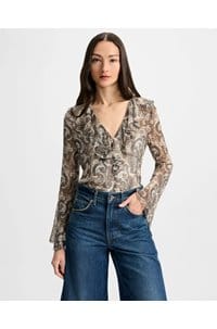 kyrie top in dove multi 