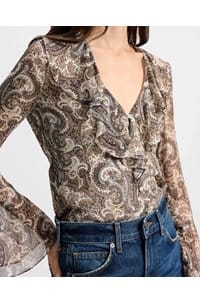 kyrie top in dove multi 