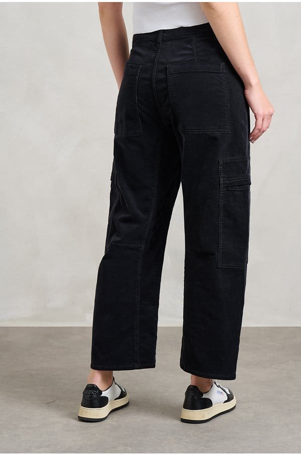 marcelle low slung easy cargo in charcoal