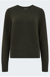 crew neck sweater in khaki