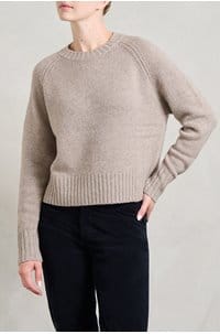 crew neck sweater in fresh pepper