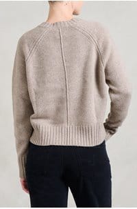 crew neck sweater in fresh pepper