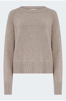Crew Neck Sweater in Fresh Pepper