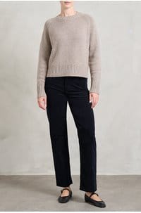 crew neck sweater in fresh pepper