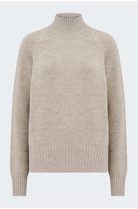 Mock Neck Sweater In Fresh Pepper 