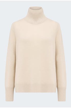 Cashmere Mock Neck Sweater In Pecan
