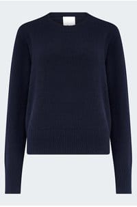 cashmere crew neck sweater in navy