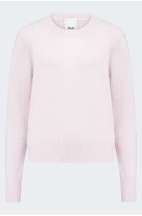cashmere crew neck sweater in pink 