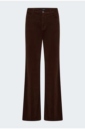 Leenah Wide Jean in Chicory Coffee Cord