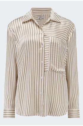 Spencer Shirt in Bronze Stripe