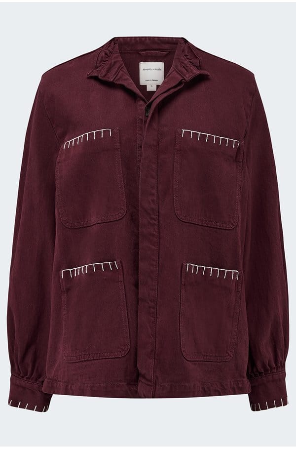 pablo jacket in mulberry