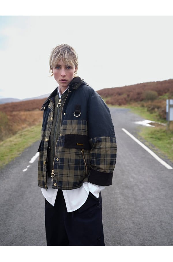 elaine showerproof jacket in olive black