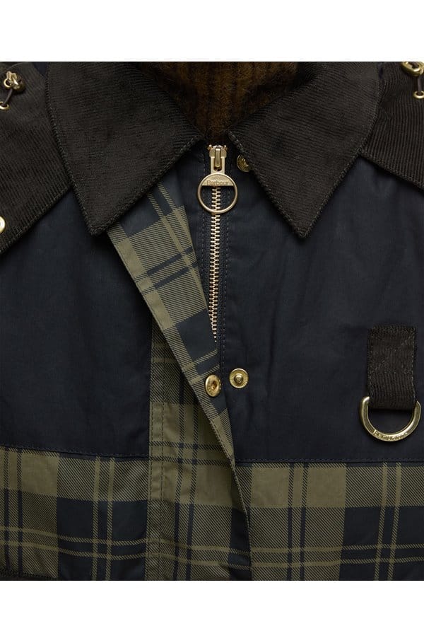 elaine showerproof jacket in olive black