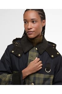 elaine showerproof jacket in olive black