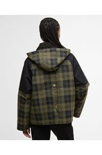 elaine showerproof jacket in olive black