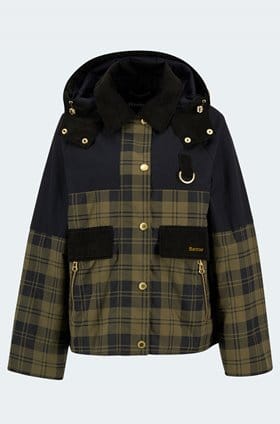 Elaine Showerproof Jacket in Olive Black