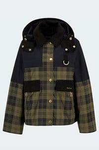 elaine showerproof jacket in olive black