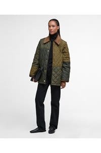 lorrie quilted jacket in fern leaf sage