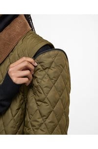 lorrie quilted jacket in fern leaf sage