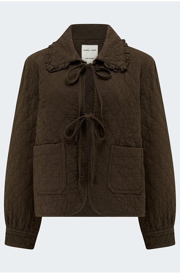 heidi jacket in chocolate brown
