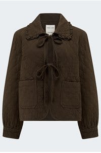 heidi jacket in chocolate brown