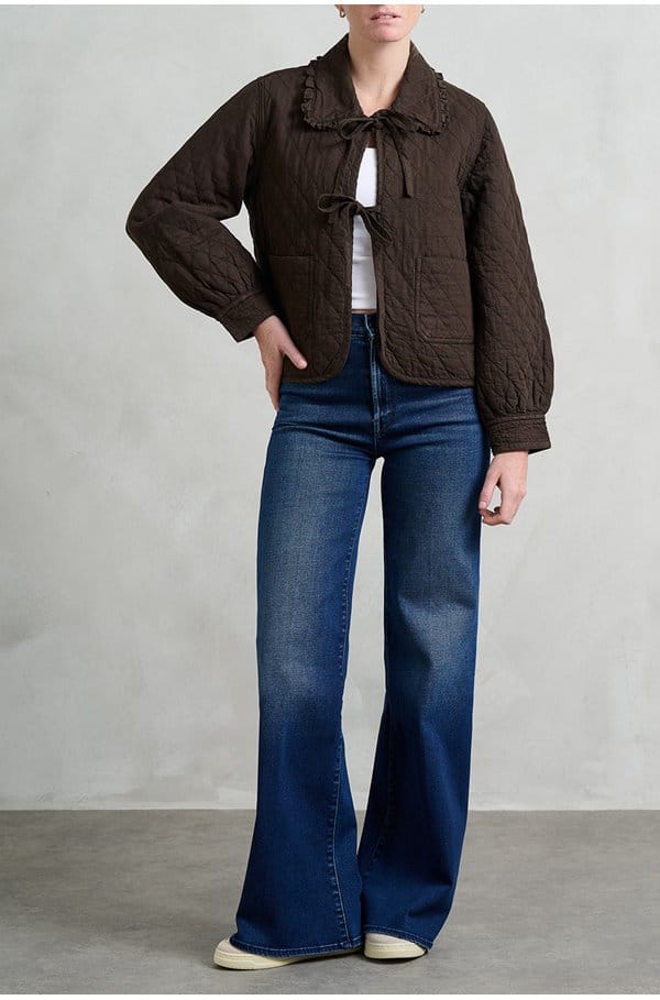 heidi jacket in chocolate brown