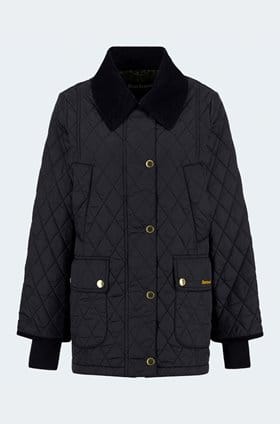 Beadnell Quilted Jacket in Black