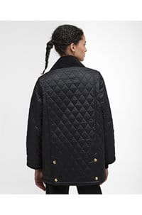 beadnell quilted jacket in black