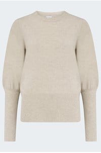 hazel jumper in wheat