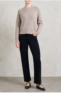 brinley straight jean in super black cord