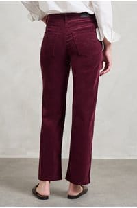 brinley straight jean in winery cord